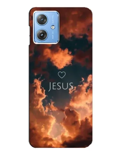 Чехол для Motorola MOTO G54 / G54 Power с картинкой «Сияние Имени Jesus»