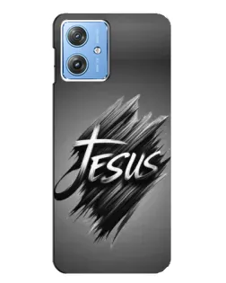 Чехол для Motorola MOTO G54 / G54 Power с картинкой «Надпись Jesus Graffiti»