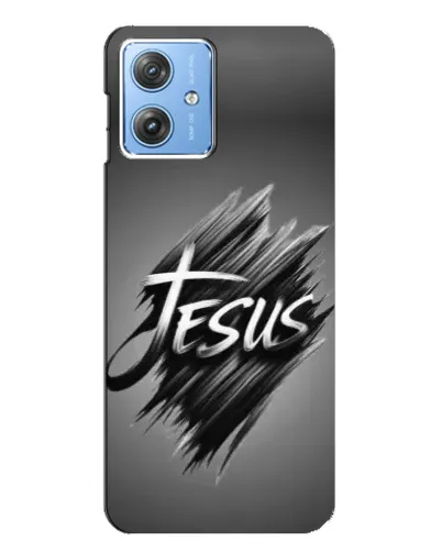 Чехол для Motorola MOTO G54 / G54 Power с картинкой «Надпись Jesus Graffiti»