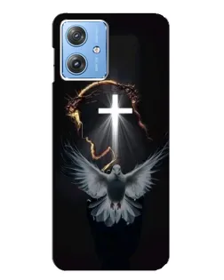 Чехол для Motorola MOTO G54 / G54 Power с картинкой «Голубь и Свет»