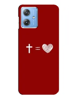 Чохол для Motorola MOTO G54 / G54 Power з картинкою «Рівняння любові»