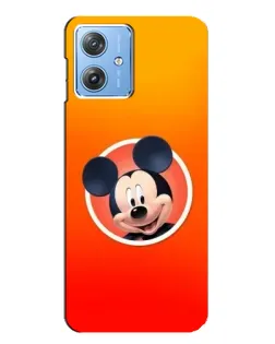 Чехол для Motorola MOTO G54 / G54 Power с картинкой «Mickey в круге»