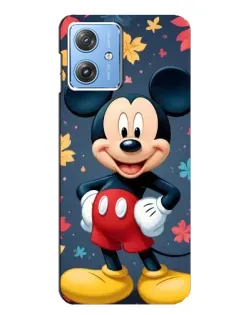 Чехол для Motorola MOTO G54 / G54 Power с картинкой «Осенний Mickey Mouse»