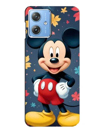 Чехол для Motorola MOTO G54 / G54 Power с картинкой «Осенний Mickey Mouse»