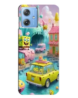 Чехол для Motorola MOTO G54 / G54 Power с картинкой «Монстр-трак приключения»