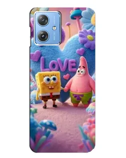 Чехол для Motorola MOTO G54 / G54 Power с картинкой «Губка Боб Патрик»