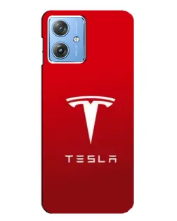 Чехол для Motorola MOTO G54 / G54 Power с картинкой «Tesla Red Classic»
