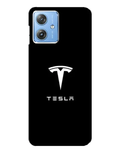 Чехол для Motorola MOTO G54 / G54 Power с картинкой «Tesla White Logo» Чехол для Motorola MOTO G54 / G54 Power с картинкой «Tesla White Logo»