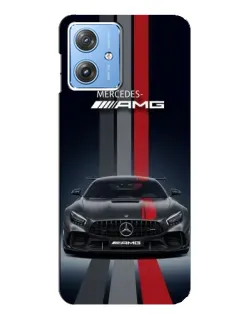 Чехол для Motorola MOTO G54 / G54 Power с картинкой «Mercedes — белый карбон»
