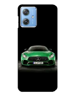 Чехол для Motorola MOTO G54 / G54 Power с картинкой «Mercedes — неоновый лого»