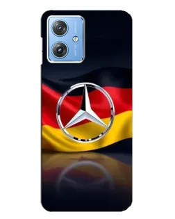 Чехол для Motorola MOTO G54 / G54 Power с картинкой «Mercedes — флаг Германии»