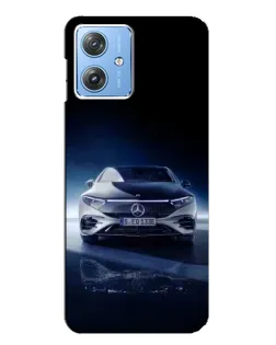 Чехол для Motorola MOTO G54 / G54 Power с картинкой «Ночной Mercedes EQ»