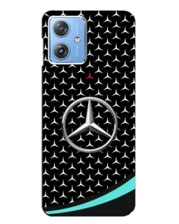 Чехол для Motorola MOTO G54 / G54 Power с картинкой «Mercedes — бирюзовый акцент»
