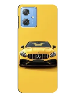 Чехол для Motorola MOTO G54 / G54 Power с картинкой «Желтый Mercedes GT»