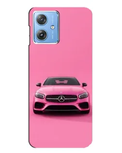 Чохол для Motorola MOTO G54 / G54 Power з картинкою «Рожевий Mercedes AMG»
