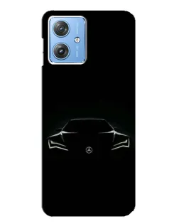 Чохол для Motorola MOTO G54 / G54 Power з картинкою «Mercedes — силует авто»
