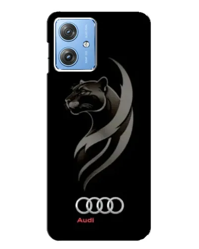 Чехол для Motorola MOTO G54 / G54 Power с картинкой «Графика — пантера и Audi»