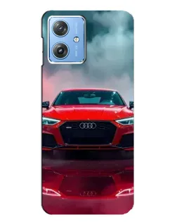 Чехол для Motorola MOTO G54 / G54 Power с картинкой «Audi RS — красный стиль»