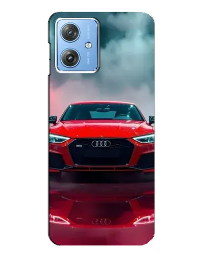 Чехол для Motorola MOTO G54 / G54 Power с картинкой «Audi RS — красный стиль»