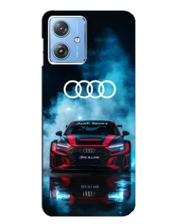 Чехол для Motorola MOTO G54 / G54 Power с картинкой «Audi Sport — неон»
