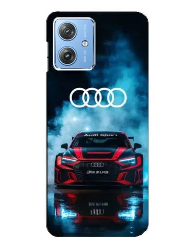 Чехол для Motorola MOTO G54 / G54 Power с картинкой «Audi Sport — неон»