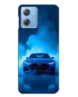 Чехол для Motorola MOTO G54 / G54 Power с картинкой «Audi — голубая энергия»