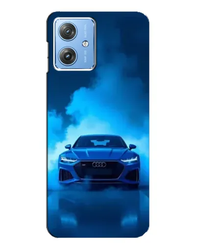 Чехол для Motorola MOTO G54 / G54 Power с картинкой «Audi — голубая энергия»
