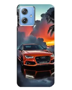 Чехол для Motorola MOTO G54 / G54 Power с картинкой «Audi — закат»