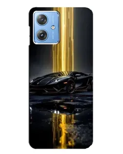 Чехол для Motorola MOTO G54 / G54 Power с картинкой «Ночной Lamborghini драйв»