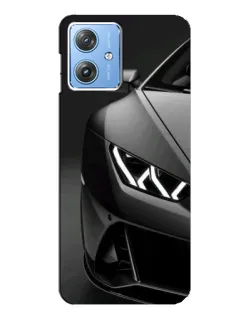 Чехол для Motorola MOTO G54 / G54 Power с картинкой «Lamborghini фары детализация»