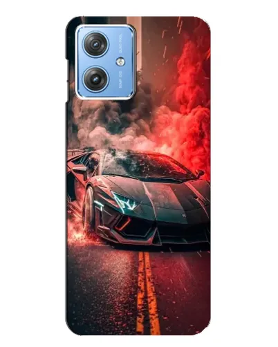 Чехол для Motorola MOTO G54 / G54 Power с картинкой «Lamborghini красный дым» Чехол для Motorola MOTO G54 / G54 Power с картинкой «Lamborghini красный дым»