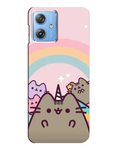 Чехол для Motorola MOTO G54 / G54 Power с картинкой «Единорог Pusheen»