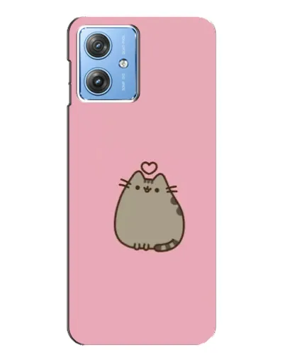 Чехол для Motorola MOTO G54 / G54 Power с картинкой «Pusheen сердце»