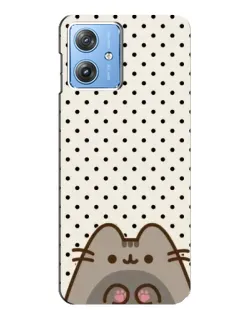 Чехол для Motorola MOTO G54 / G54 Power с картинкой «Пушин в горошек»