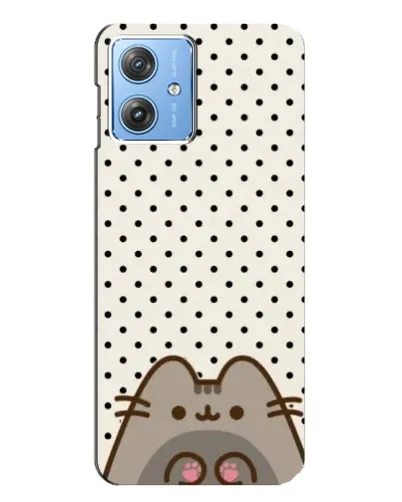 Чехол для Motorola MOTO G54 / G54 Power с картинкой «Пушин в горошек»