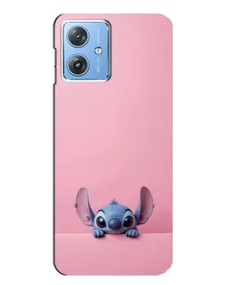 Чехол для Motorola MOTO G54 / G54 Power с картинкой «Stitch выглядывает»