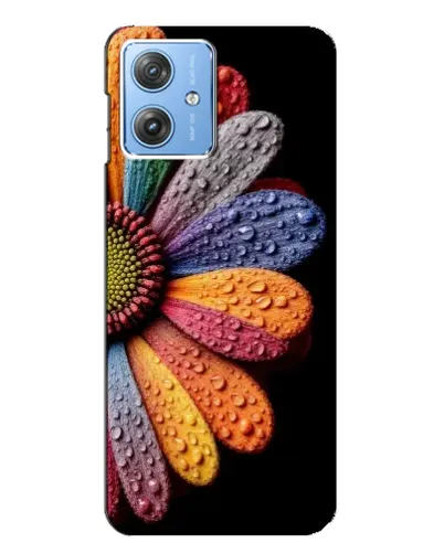 Чехол для Motorola MOTO G54 / G54 Power с картинкой «Радужный цветок» Чехол для Motorola MOTO G54 / G54 Power с картинкой «Радужный цветок»