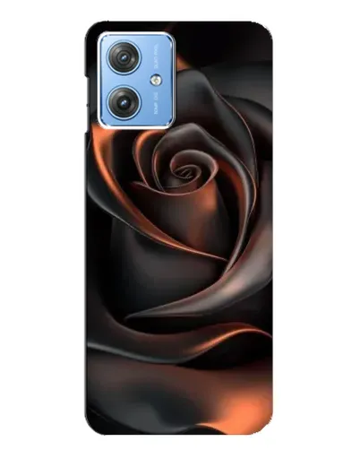 Чехол для Motorola MOTO G54 / G54 Power с картинкой «Шелковая черная роза» Чехол для Motorola MOTO G54 / G54 Power с картинкой «Шелковая черная роза»