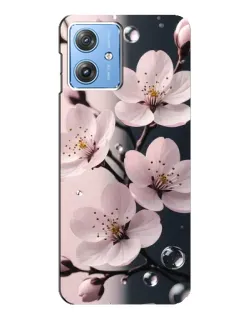 Чехол для Motorola MOTO G54 / G54 Power с картинкой «Нежная сакура и капли» Чехол для Motorola MOTO G54 / G54 Power с картинкой «Нежная сакура и капли»