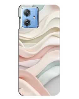 Чехол для Motorola MOTO G54 / G54 Power с картинкой «Пастельные нежные волны»