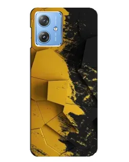 Чехол для Motorola MOTO G54 / G54 Power с картинкой «Золотые осколки геометрии»