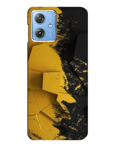 Чехол для Motorola MOTO G54 / G54 Power с картинкой «Золотые осколки геометрии»
