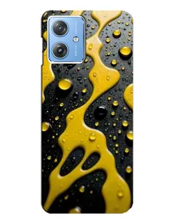 Чехол для Motorola MOTO G54 / G54 Power с картинкой «Жидкое желтое золото»