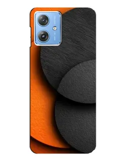 Чехол для Motorola MOTO G54 / G54 Power с картинкой «Геометрия оранжевых кругов»