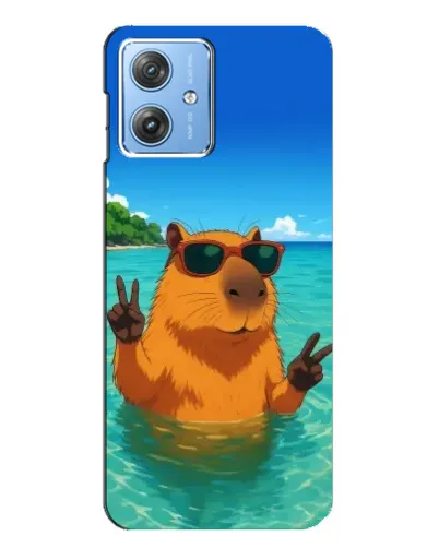 Чехол для Motorola MOTO G54 / G54 Power с картинкой «Морская капибара» Чехол для Motorola MOTO G54 / G54 Power с картинкой «Морская капибара»