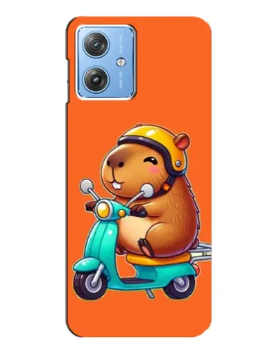 Чехол для Motorola MOTO G54 / G54 Power с картинкой «Капибара на скутере» Чехол для Motorola MOTO G54 / G54 Power с картинкой «Капибара на скутере»
