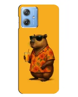 Чехол для Motorola MOTO G54 / G54 Power с картинкой «Капибара на отдыхе»