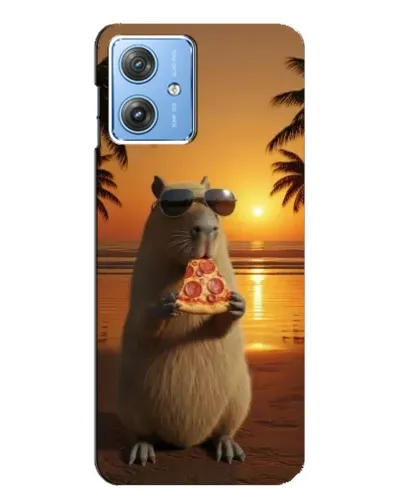 Чехол для Motorola MOTO G54 / G54 Power с картинкой «Капибара с пиццей» Чехол для Motorola MOTO G54 / G54 Power с картинкой «Капибара с пиццей»