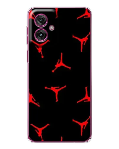 Чехол для Motorola Moto G55 с картинкой «Jordan Red Pattern» Чехол для Motorola Moto G55 с картинкой «Jordan Red Pattern»