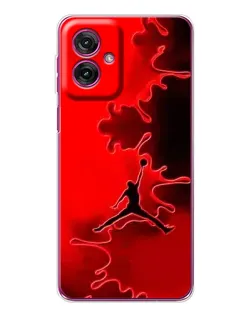 Чехол для Motorola Moto G55 с картинкой «Jordan Red Smoke»